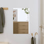 Espejo de pared vidrio ovalado 15x40 cm