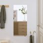 Espejo de pared vidrio ovalado 15x40 cm