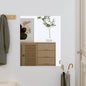 Espejo de pared vidrio ovalado 15x40 cm