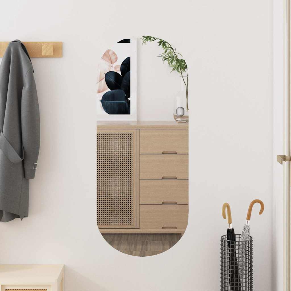 Oval wall mirror 15x40 cm