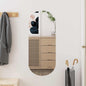 Espejo de pared vidrio ovalado 15x40 cm