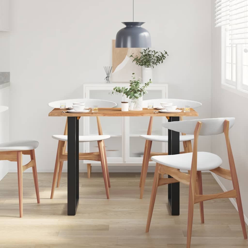 Mesa de comedor madera maciza de acacia 110x50x76 cm