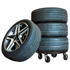 Soporte con ruedas para plantas 2 uds negro diámetro 40cm 275kg