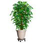 Soporte con ruedas para plantas 2 uds negro diámetro 40cm 275kg