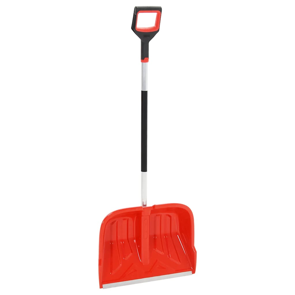 Pala de nieve con mango extensible lámina de acero negro 66 cm