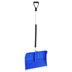 Pala de nieve con mango extensible lámina de acero negro 66 cm