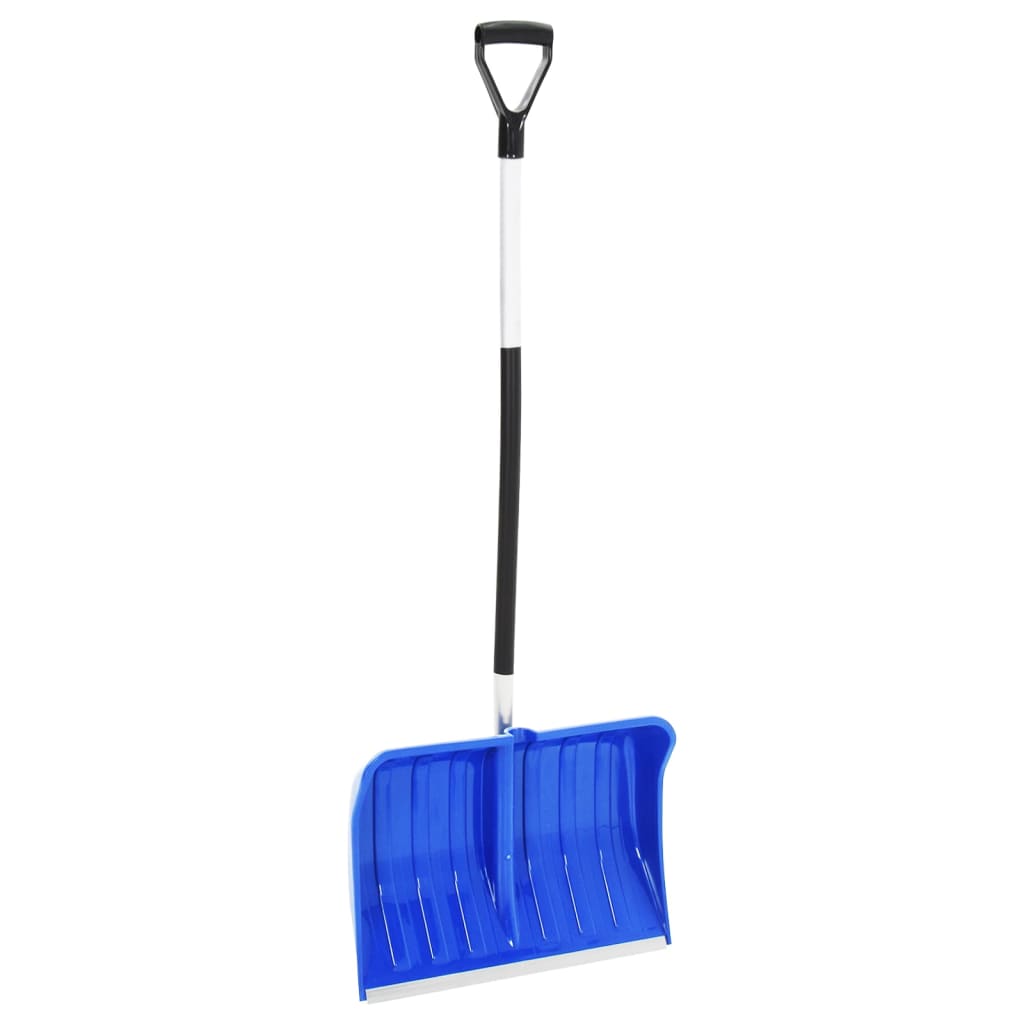 Pala de nieve con mango extensible lámina de acero negro 66 cm