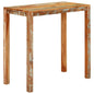Mesa alta de bar madera maciza de mango 112x55x108 cm