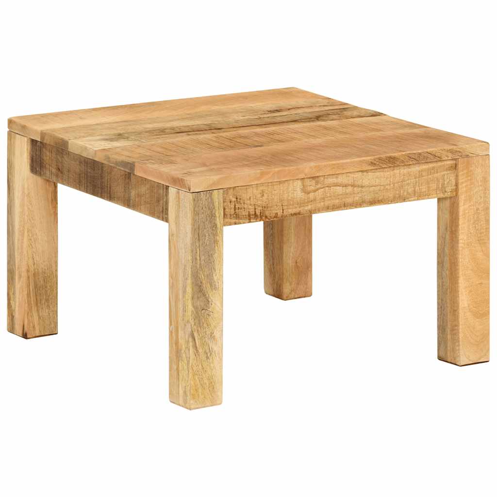 Solid acacia wood coffee table 80x80x40 cm