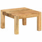 Mesa de centro de madera maciza de acacia 80x80x40 cm