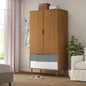 Armario MOLDE madera maciza de pino blanco 90x55x175 cm