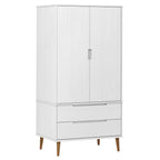 Armario MOLDE madera maciza de pino blanco 90x55x175 cm
