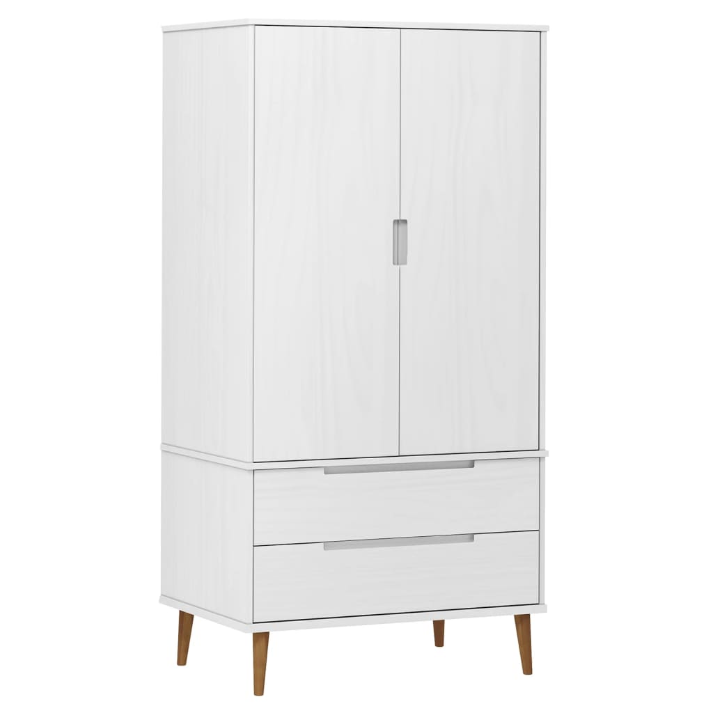 Armario MOLDE madera maciza de pino blanco 90x55x175 cm