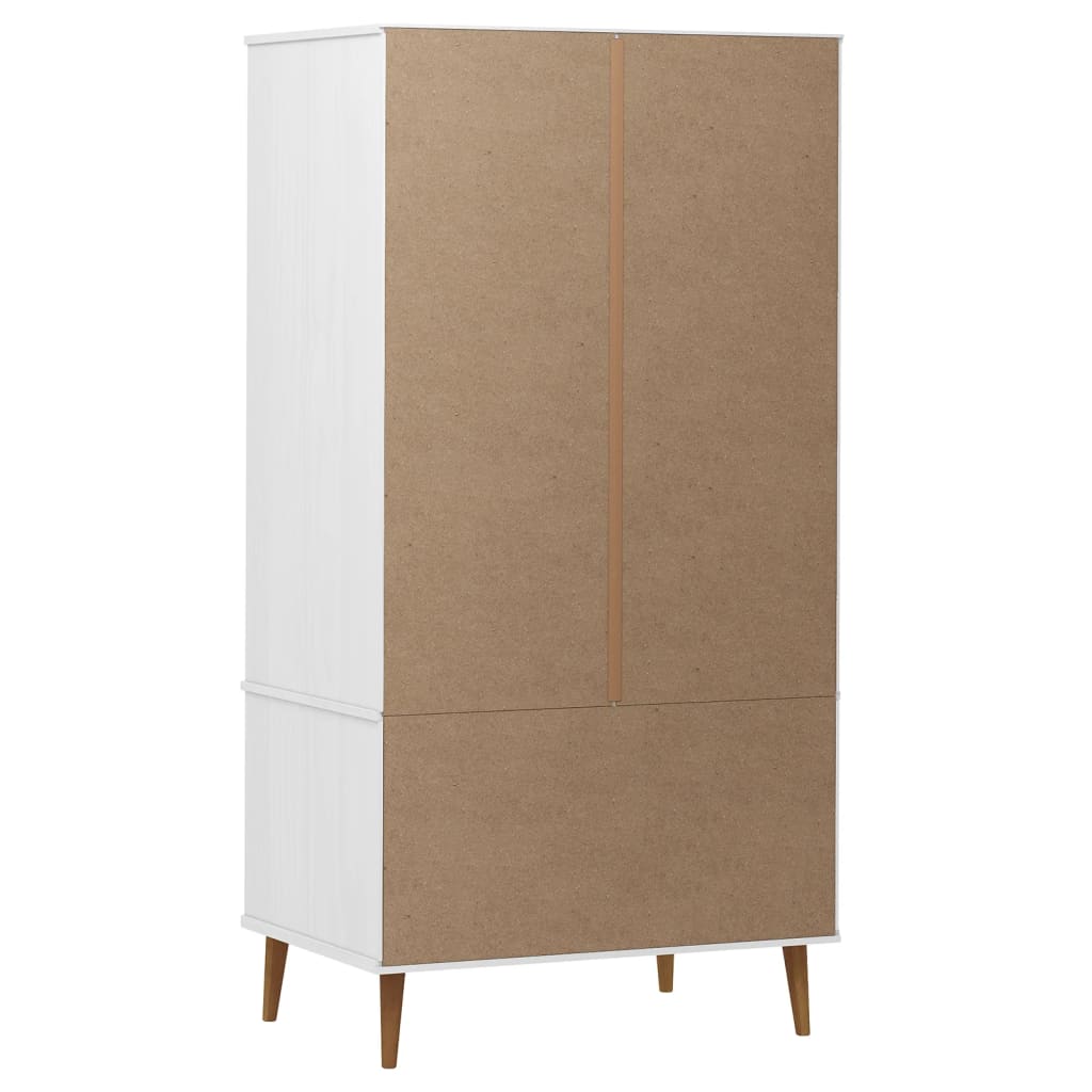 Armario MOLDE madera maciza de pino blanco 90x55x175 cm