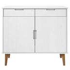 Aparador MOLDE madera maciza de pino blanca 90x40x80 cm