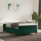Cama box spring con colchón cuero sintético blanco 100x200 cm