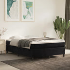 Cama box spring con colchón cuero sintético blanco 100x200 cm