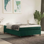 Cama box spring con colchón cuero sintético blanco 100x200 cm