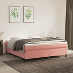 Cama box spring con colchón cuero sintético blanco 100x200 cm