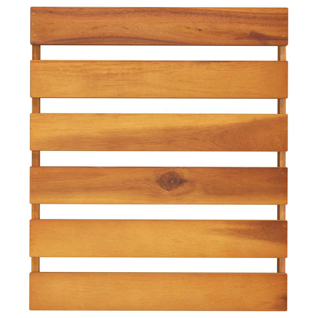 Estantería plegable 3 alturas madera acacia marrón 43x31x63 cm