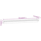 Fuente de piscina en cascada rectangular acero inoxidable 110cm