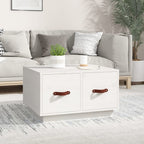 Mesa de centro de madera maciza de pino 110x55x45 cm