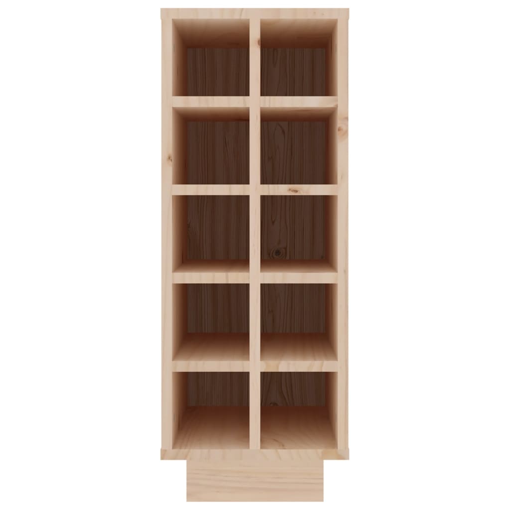 Botellero madera maciza de pino 23x34x61 cm