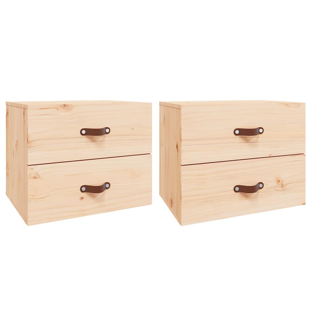 Mesitas de noche de pared 2 uds 50x36x40 cm