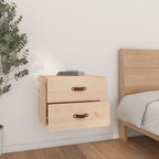 Mesitas de noche de pared 2 uds 50x36x40 cm
