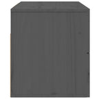 Mesitas de noche de pared 2 uds gris 50x36x40 cm