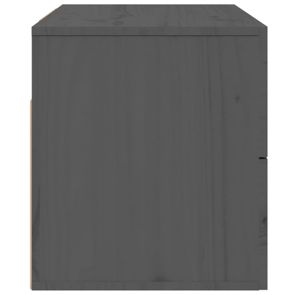 Mesitas de noche de pared 2 uds gris 50x36x40 cm