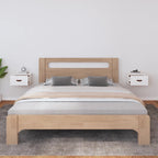 Mesitas de noche de pared 2 uds blanco 40x29,5x22 cm