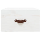 Mesitas de noche de pared 2 uds blanco 40x29,5x22 cm