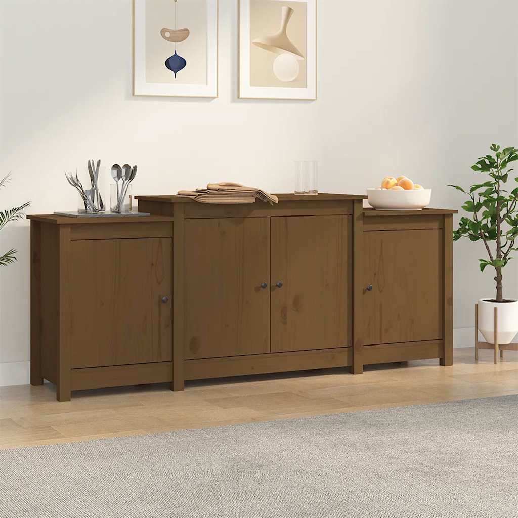 Aparador de madera contrachapada gris Sonoma 60x30x75 cm