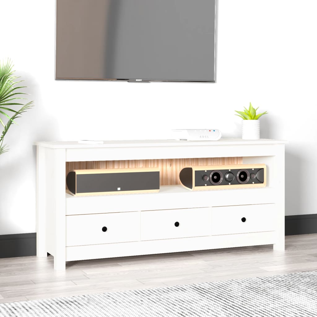 Solid pine TV cabinet 79x35x52 cm