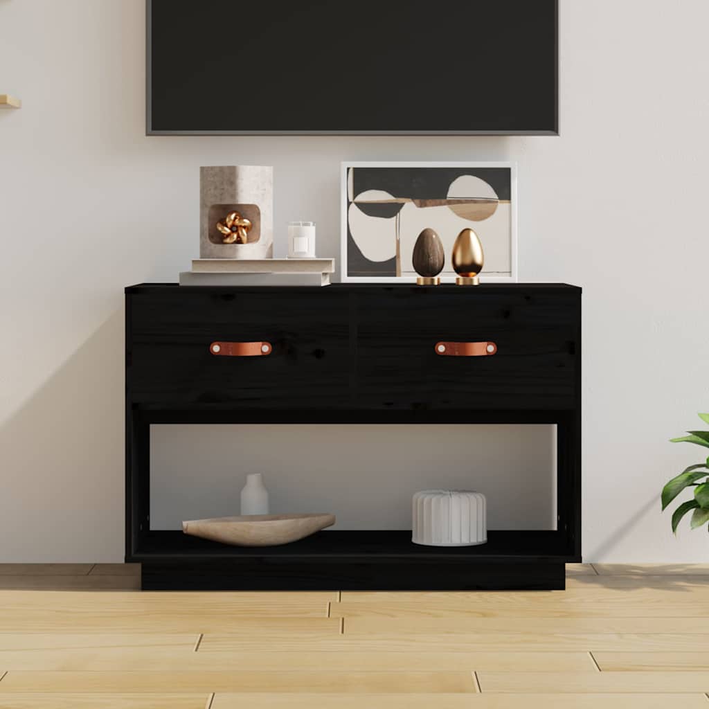Conjunto de mueble de TV 2 piezas montado la pared madera vieja