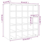 Vinoteca 56x25x56 cm Madera maciza de pino
