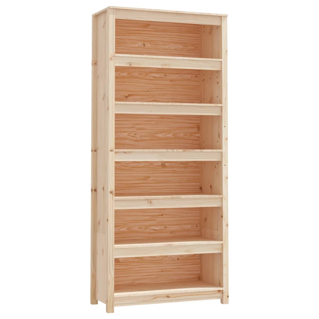 Estantería madera maciza de pino 80x35x183 cm