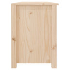 Zapatero de madera maciza de pino 160x36,5x50 cm