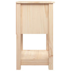 Mesitas de noche 2 uds madera maciza de pino 40x35x61,5 cm