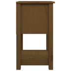 Mesitas de noche 2 uds madera de pino marrón miel 40x35x61,5 cm
