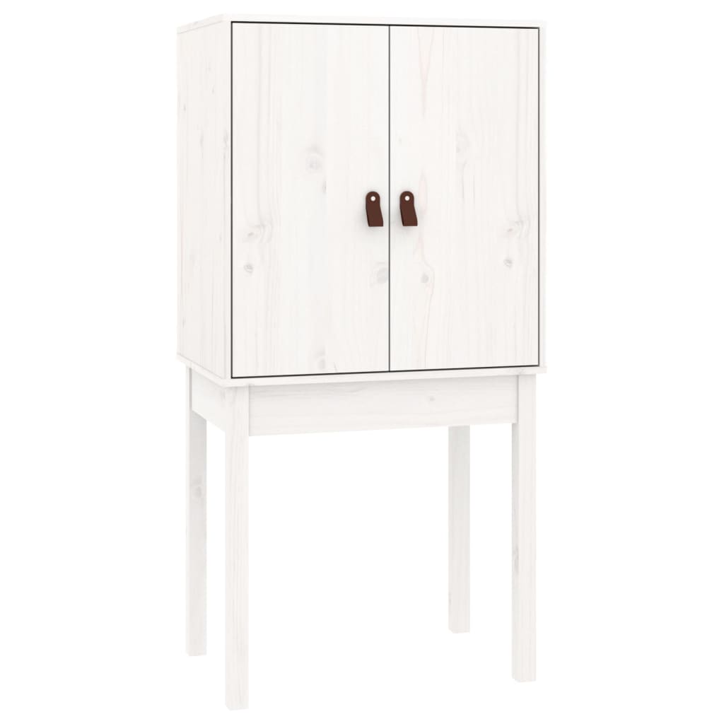 Aparador alto madera maciza de pino blanco 60x40x120 cm