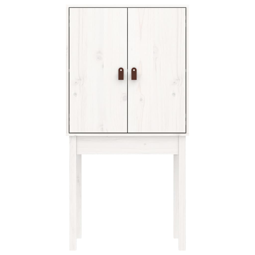 Aparador alto madera maciza de pino blanco 60x40x120 cm