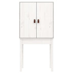Aparador alto madera maciza de pino blanco 60x40x120 cm