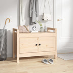 Banco 60x35x45 cm madera maciza de mango rugoso