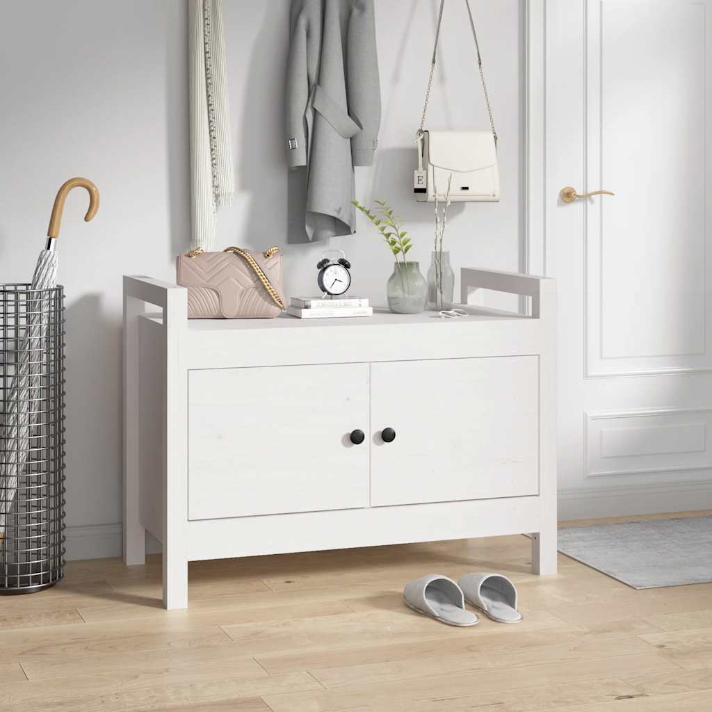 Banco 60x35x45 cm madera maciza de mango rugoso
