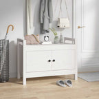 Banco 60x35x45 cm madera maciza de mango rugoso