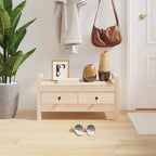 Banco 60x35x45 cm madera maciza de mango rugoso