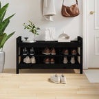 Banco 60x35x45 cm madera maciza de mango rugoso
