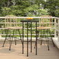 Bancos de Cozinha 2 pcs Rattan PE e Aço 45x56x103,5 cm